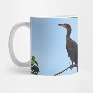 Two Double-crested Cormorants In a Tree Mug